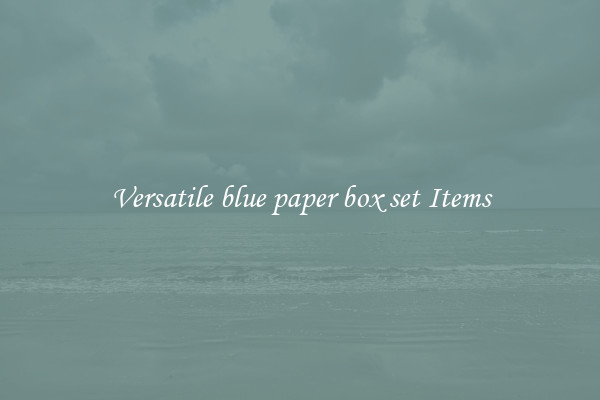 Versatile blue paper box set Items