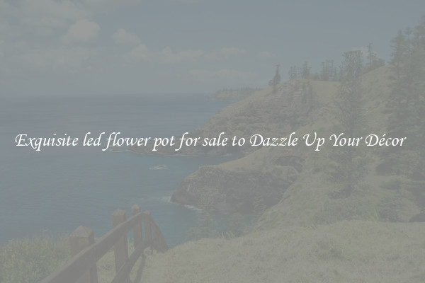 Exquisite led flower pot for sale to Dazzle Up Your Décor  