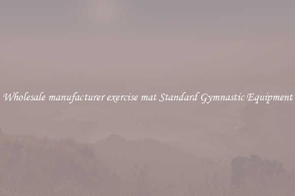 Wholesale manufacturer exercise mat Standard Gymnastic Equipment