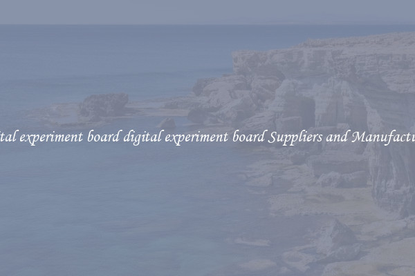 digital experiment board digital experiment board Suppliers and Manufacturers