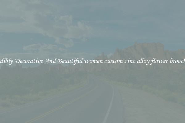Incredibly Decorative And Beautiful women custom zinc alloy flower brooch pins
