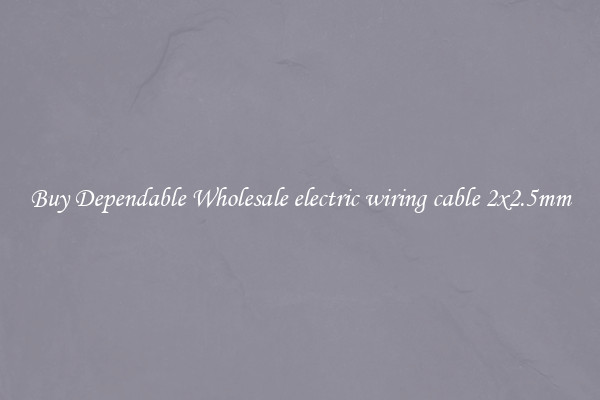 Buy Dependable Wholesale electric wiring cable 2x2.5mm